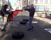 В Риге снова уничтожили выставку «Люди Майдана»